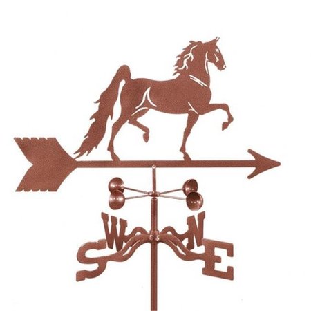 EZ VANE EZ Vane EZ1506-PT Saddlebred Horse Weathervane with Post Mount EZ1506-PT